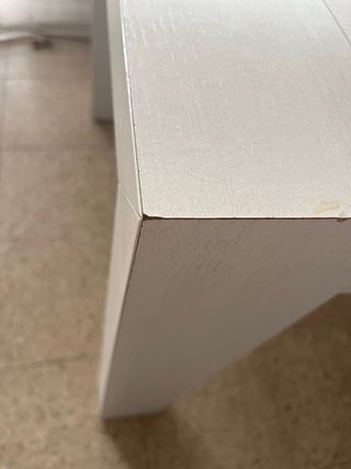 Mesa comedor extensible blanca