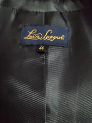 Giubbotto Pelle Donna Luisa Spagnoli Nero