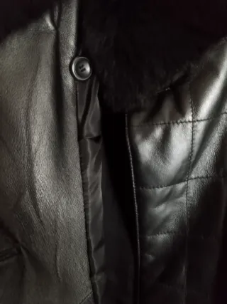 Giubbotto Pelle Donna Luisa Spagnoli Nero