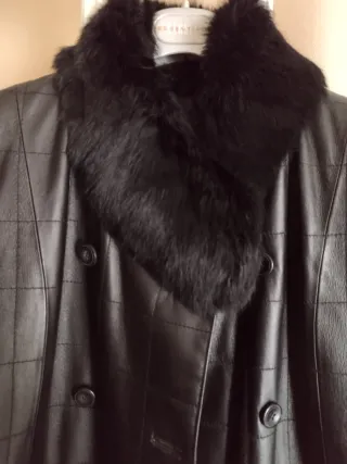 Giubbotto Pelle Donna Luisa Spagnoli Nero