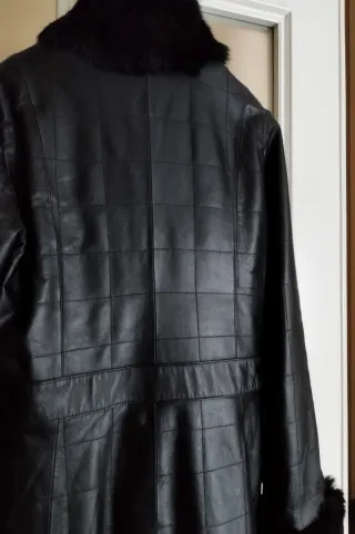 Giubbotto Pelle Donna Luisa Spagnoli Nero