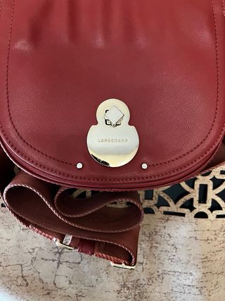 Bolso Longchamp Piel Rojo Mujer-Precio Orig: €395