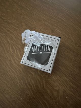 Cuore in vetro borosilicato Nuvole di Stoffa