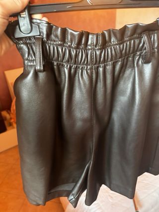 Shorts Motel ecopelle marrone Tg. S