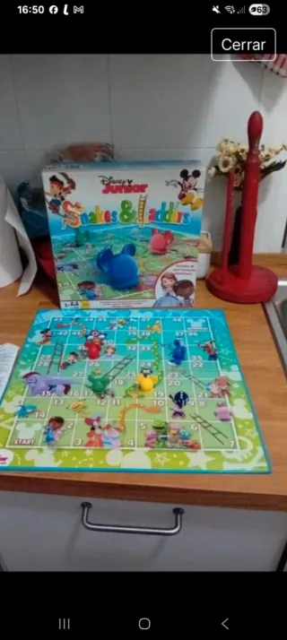 Juego de mesa Disney Junior Serpientes y Escaleras