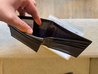 Cartera Calvin Klein Hombre Negra Cuero RFID