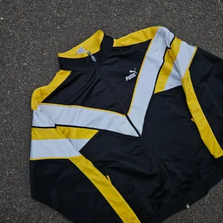 Chaqueta Puma Vintage Negra y Amarilla