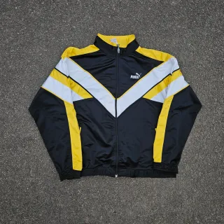 Chaqueta Puma Vintage Negra y Amarilla