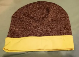 Gorro infantil MOVE IT gris y amarillo