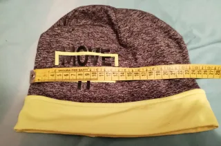 Gorro infantil MOVE IT gris y amarillo