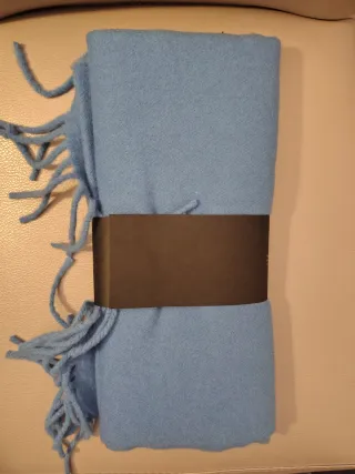 Sciarpa Portofino 100% Lana Vergine Azzurra