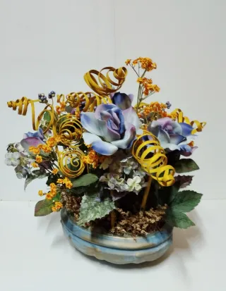 Centro floral decorativo  40ct  De altura.