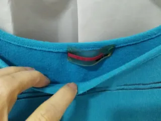 Top Prada Turquesa Rayas transparentes