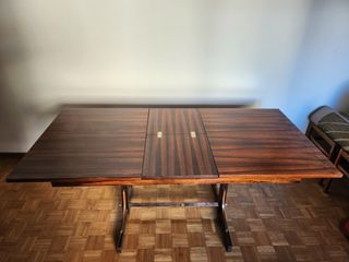 tavolo allungabile + 5 sedie palissandro