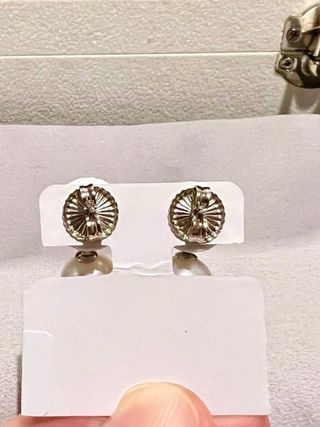 Pendientes Perla Edison 11mm + Moissanita 0,43ct