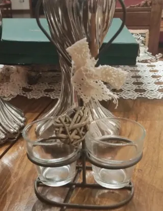 Porta candela Home casa vetro