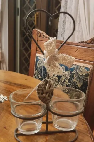 Porta candela Home casa vetro