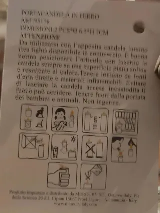 Porta candela Home casa vetro