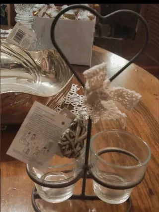 Porta candela Home casa vetro