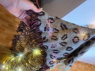 Bufanda Bimba y Lola Beige y Rosa