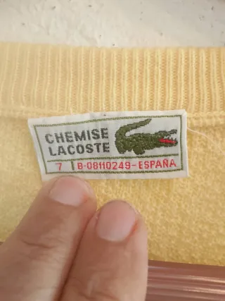 Jersey Lacoste Amarillo Talla L