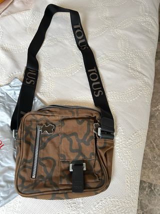 Bolso bandolera Tous marrón y negro