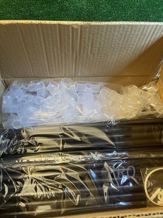 Guardaroba SONGMICS, 6 livelli, 1 asta per vestiti, tessuto non tessuto, struttura metallica, 45 x 88 x 168 cm, per camera da letto, corridoio, guardaroba, nero con motivi a spina di pesce RYG084B22