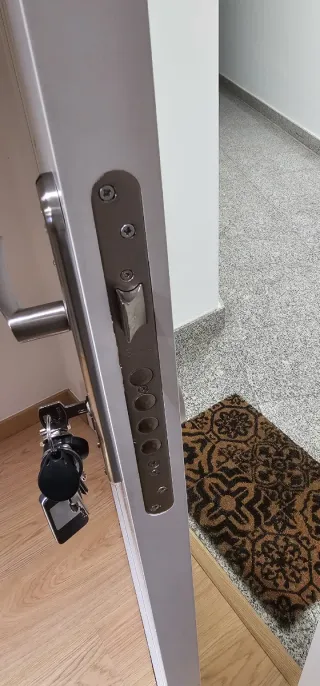 Puerta entrada lisa blanca 203 x 82,5 URGE