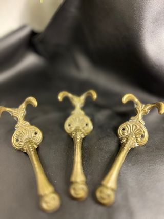 Appendiabiti da parete dorati in stile vintage