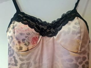 Vestido lencero floral y animal print