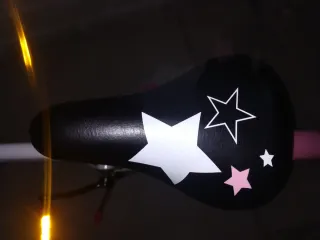 Bicicleta infantil 16 rosa y blanca