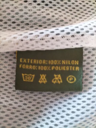 Chubasquero/Cortavientos verde hombre (unisex)