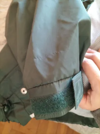 Chubasquero/Cortavientos verde hombre (unisex)