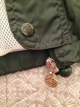 Chubasquero/Cortavientos verde hombre (unisex)