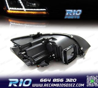 FAROS XENON AUDI TT 8J 06-10 LUZ DIURNA LED DINAMICO NEGRO