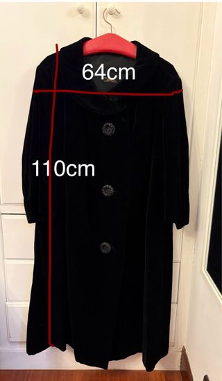 Abrigo Terciopelo Negro