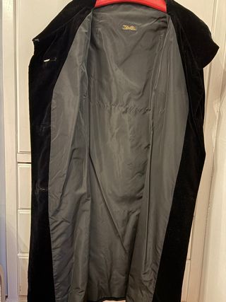 Abrigo Terciopelo Negro