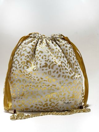 Bolso bombonera estampado leopardo