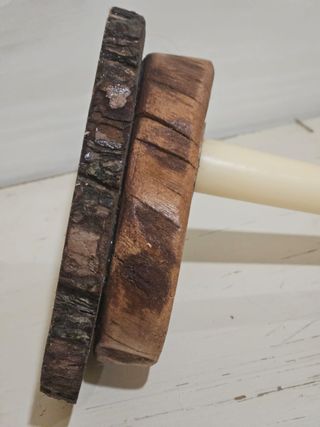 Portacandela artigianale in legno