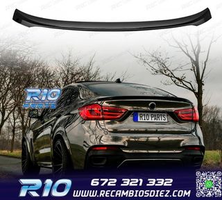 ALERON SPOILER BMW X6 F16 14-19 LOOK M PERFORMANCE NEGRO BRI