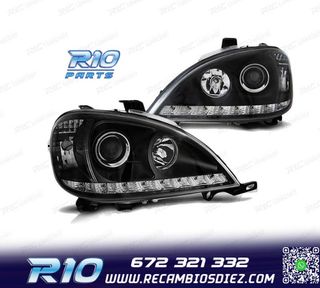 FAROS MERCEDES CLASE ML W163 98-01 DAYLIGHT NEGROS