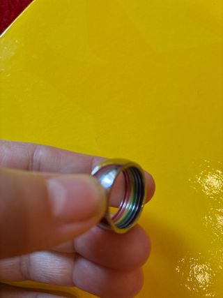 Anillo bisutería plateado