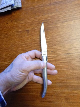 Laguiole mango aluminio. Acero 12 C 27.