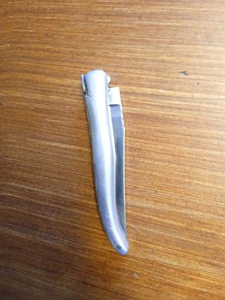 Laguiole mango aluminio. Acero 12 C 27.