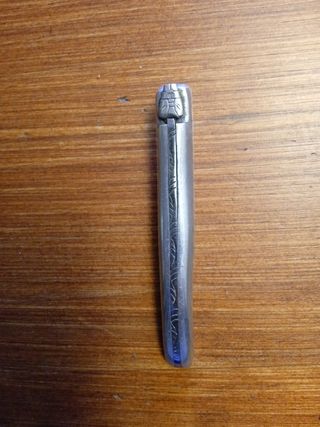 Laguiole mango aluminio. Acero 12 C 27.