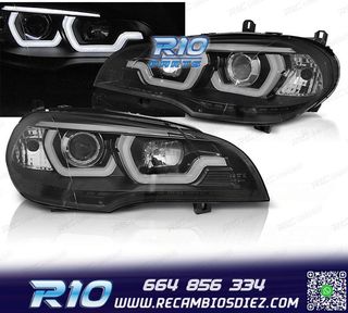 FAROS BMW X5 E70 07-13 TUBE LIGHT DRL BLACK