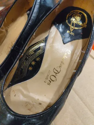 Zapatos de piel negros para señora