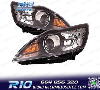 FAROS XENON PARA FORD FOCUS III 08-10 FONDO NEGRO