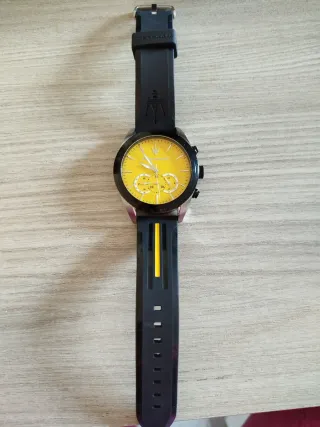 Orologio Uomo Maserati Traguardo Giallo Nero