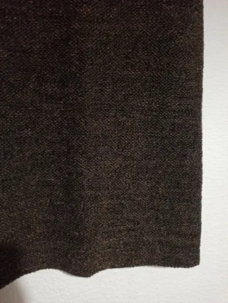 Falda Zara marrón con brillos